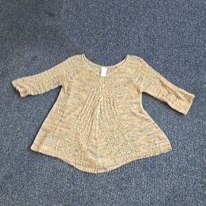 Womens  Beige Knit Top